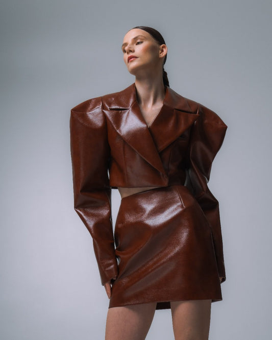 CHESTNUT MINI SKIRT